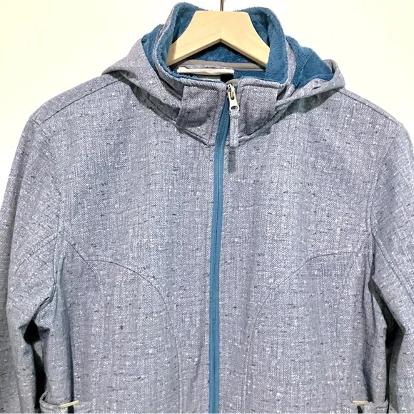 Free Country Coat Women Size XL Blue Zip with Hood - Picture 4 of 8